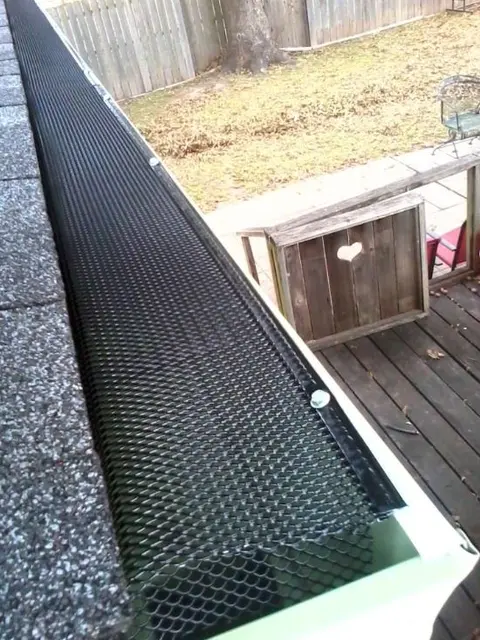 Stainless steel gutter screen installed by RSI